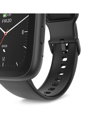 HAMA Смарт часовник -quot,4000-quot,, функция за разговори, анализ на съня, водоустойчив, 46 мм, черен