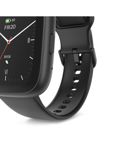 HAMA Смарт часовник -quot,4000-quot,, функция за разговори, анализ на съня, водоустойчив, 46 мм, черен