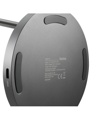 HAMA Безжична зарядна станция Qi2, 15W, черно